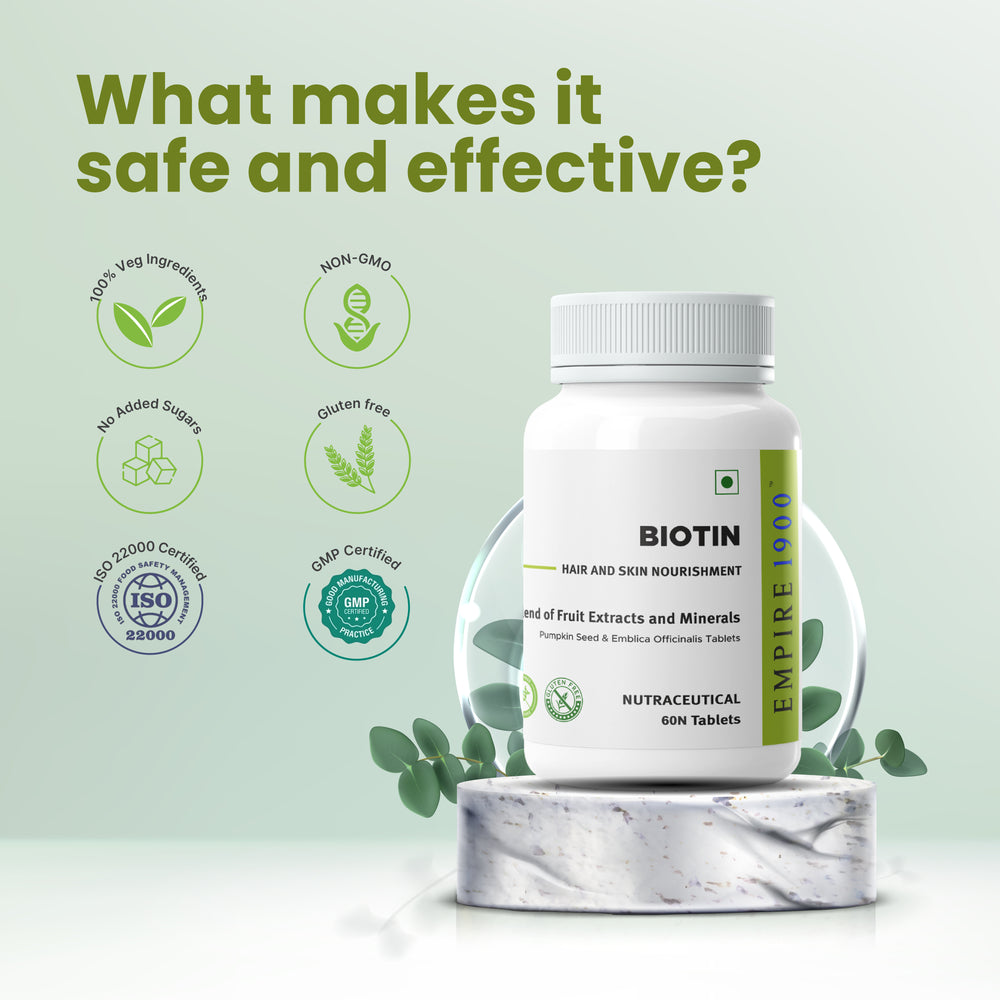Biotin (60 Tablets) - Pack of 4