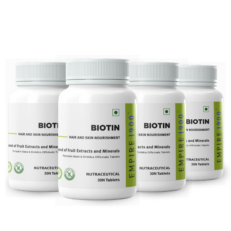 Biotin (30 Tablets) - Pack of 4