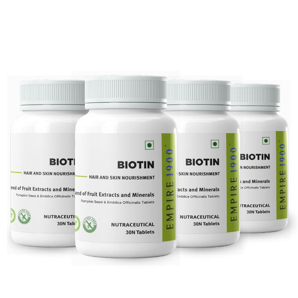 Biotin (30 Tablets) - Pack of 4