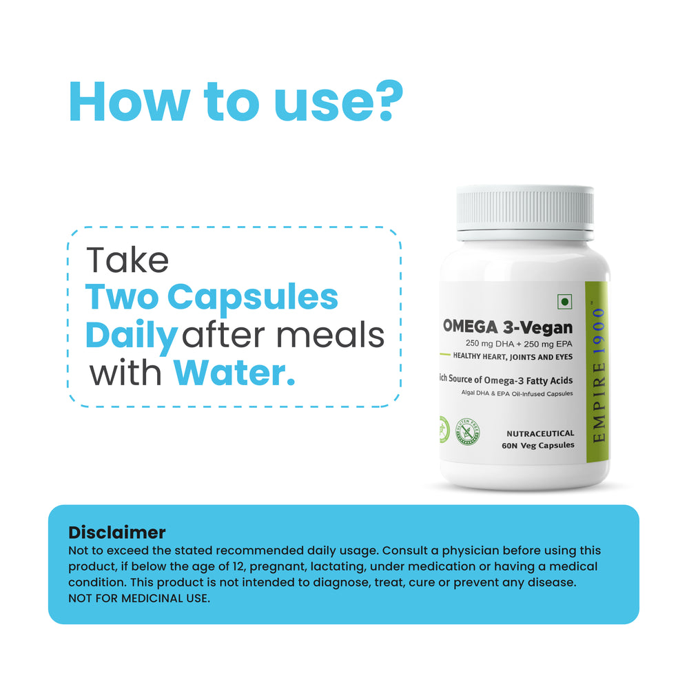 Omega 3 Vegan (60 Capsules) - Pack of 6