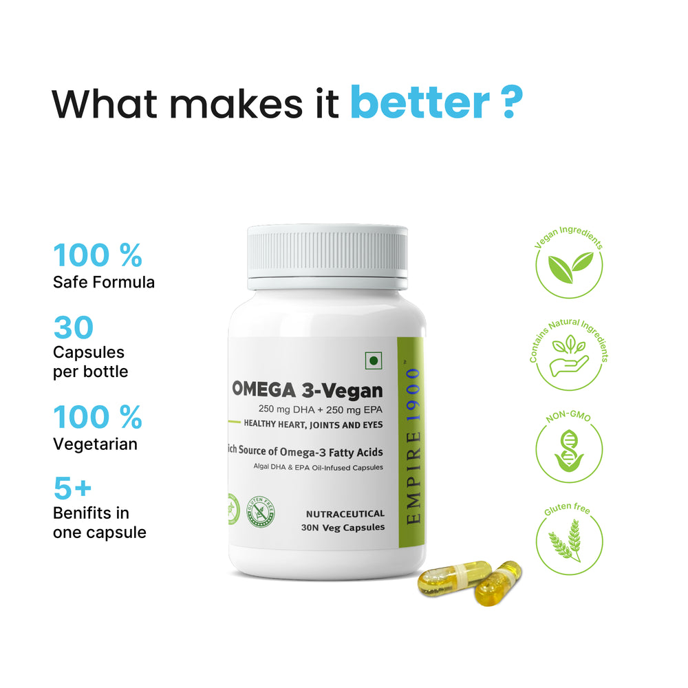 Omega 3 Vegan (30 Capsules) - Pack of 4