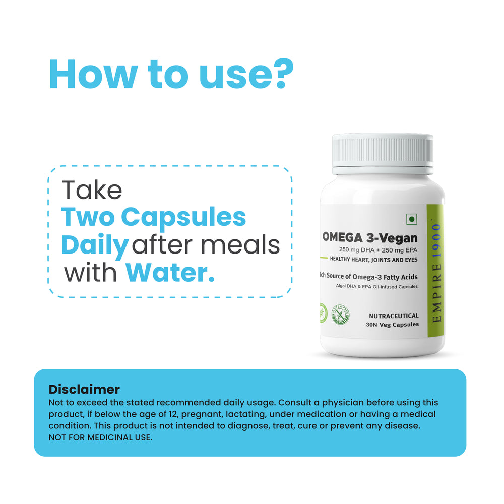 Omega 3 Vegan (30 Capsules) - Pack of 4