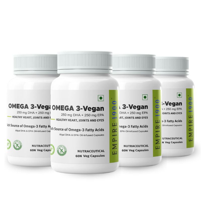 Omega 3 Vegan (60 Capsules) - Pack of 4